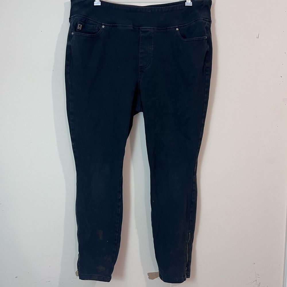 Belle by Kim Gravel Dark Ankle Jeans